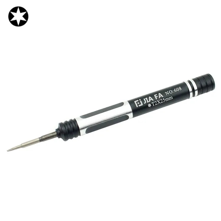 JIAFA JF-608-T2 Torx T2 reparatieschroevendraaier voor mobiele telefoons (zwart)