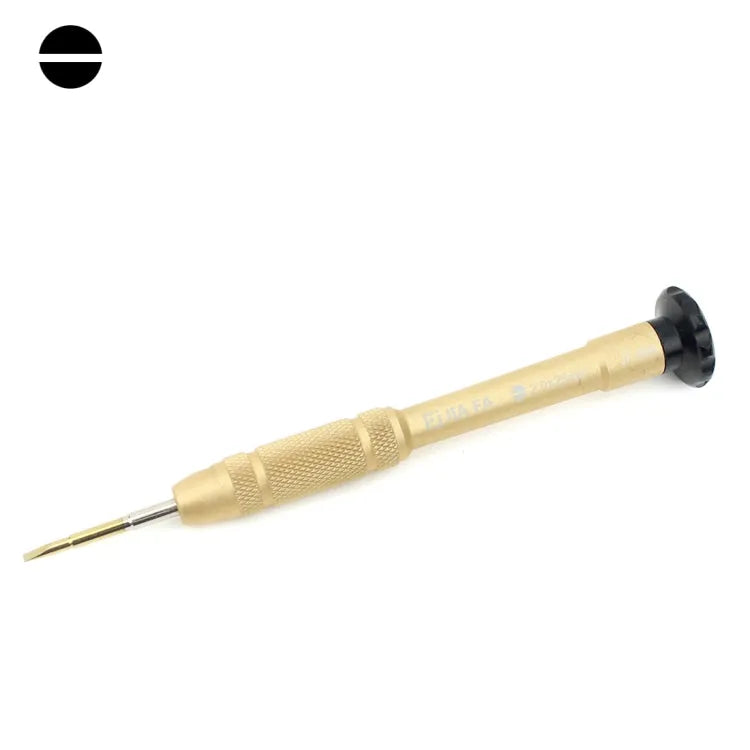 JIAFA JF-609-2.0 reparatietool voor mobiele telefoons 2,0 x 25 mm sleufschroevendraaier (goud)