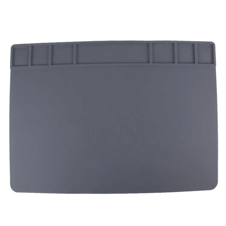 Onderhoudsplatform Hittebestendige reparatie-isolatiepad op hoge temperatuur Siliconenmatten, afmetingen: 49,5 cm x 34,7 cm (grijs)
