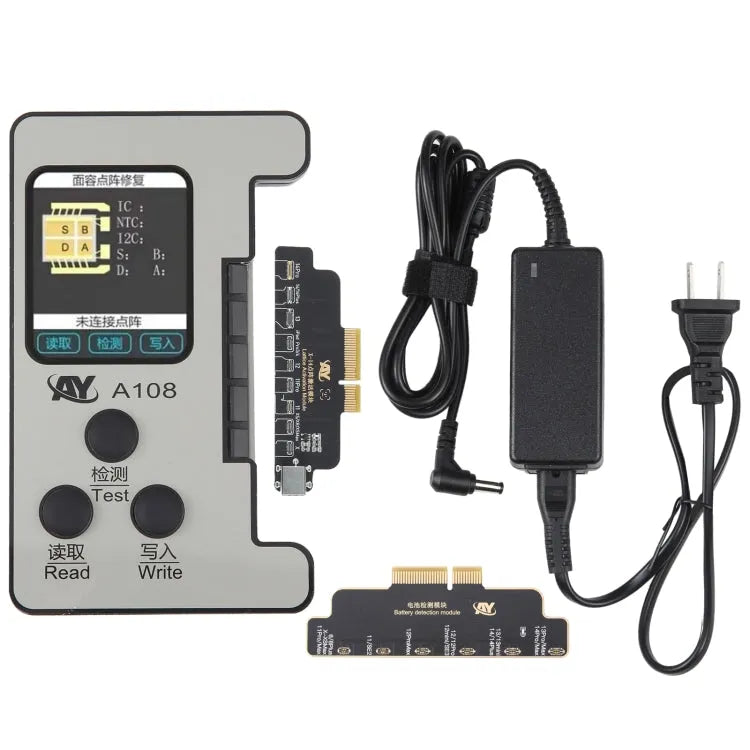 AY A108 Multifunctionele Dot Matrix Batterij Reparatie Programmeur voor iPhone 8-14 Pro Max