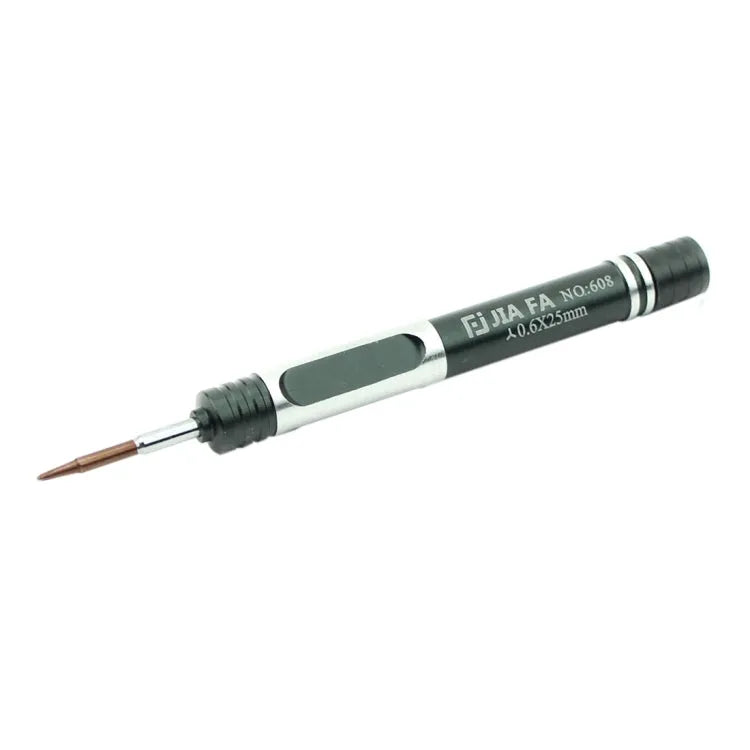 JIAFA JF-608-03 Tri-point 0.6 reparatieschroevendraaier voor iPhone 7 & 7 Plus & Apple Watch (zwart)