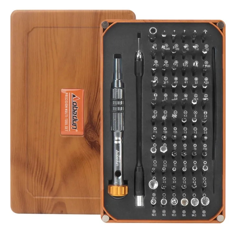OBADUN 9801 68 in 1 Schroevendraaier Set Handleiding Batch Bril Schroevendraaier Hardware Reparatie Tool (Hout Grain Box)