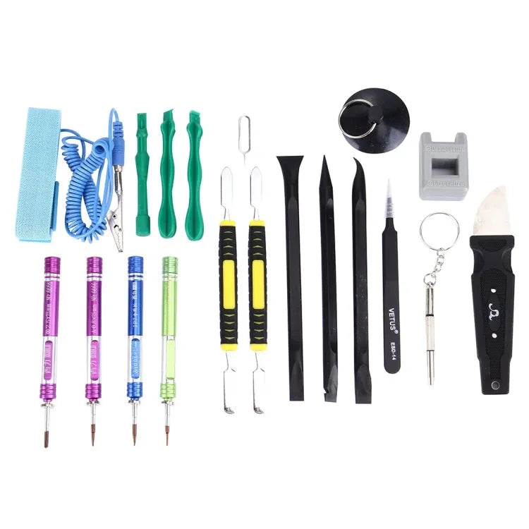 Passende professionele schroevendraaier reparatie Open gereedschapsset met lederen handtas voor iPhone 7 & 7 Plus