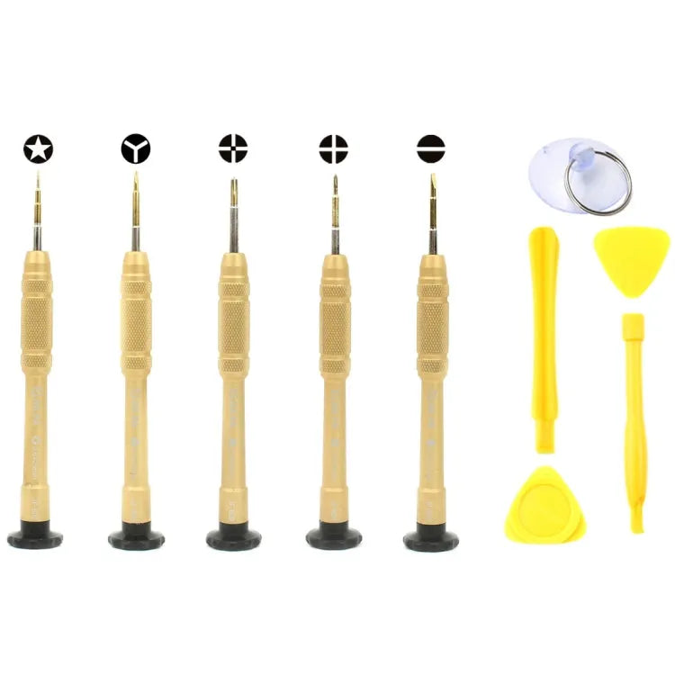 JF-8140 10-in-1 metalen + plastic iPhone speciale reparatieset voor demontage