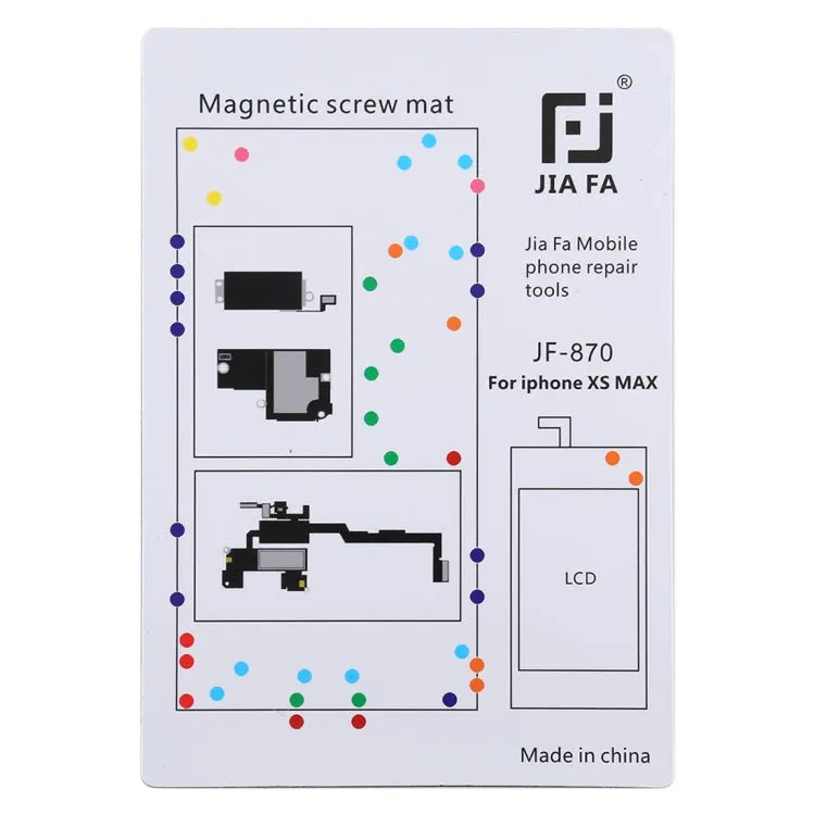 JIAFA JF-870 Magnetisch Pad-schroefbord voor iPhone XS Max