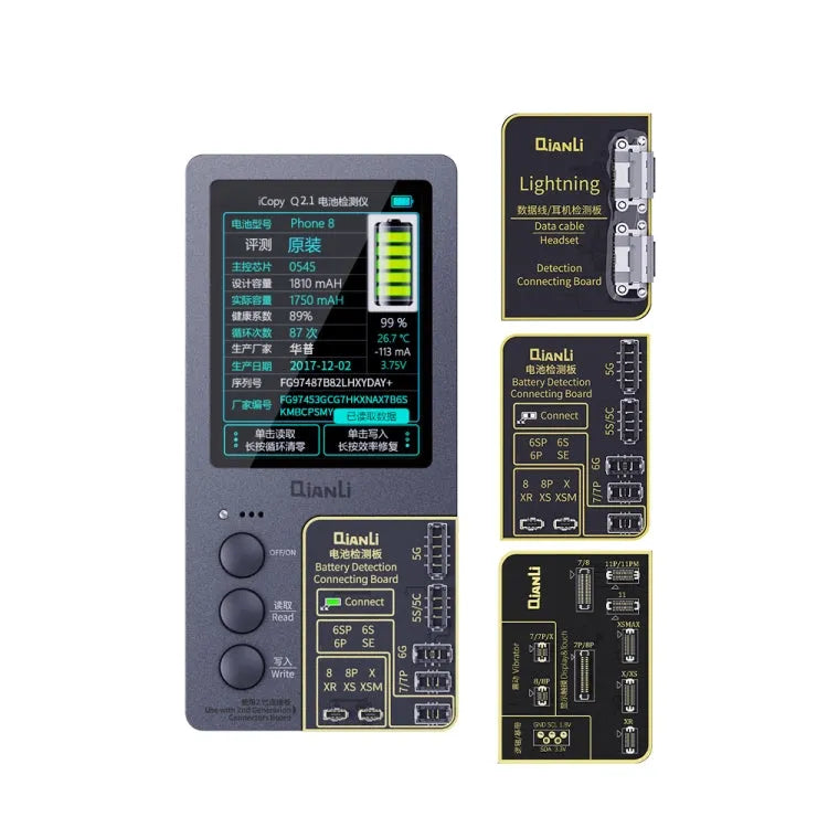 Qianli iCopy Plus 3 in 1 LCD-scherm Originele kleurreparatieprogrammeur voor iPhone