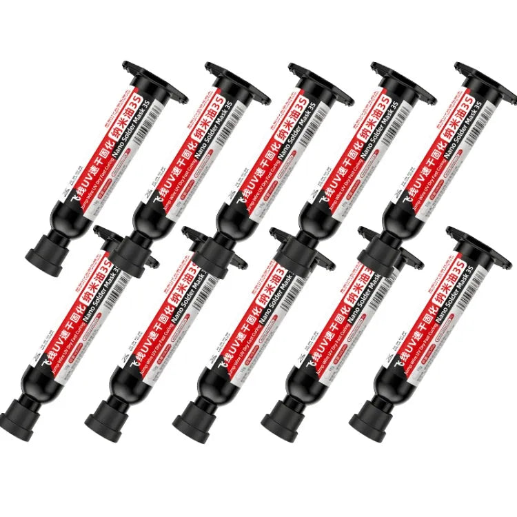 10 stks Qianli MEGA-IDEA Nano Soldeer Masker 3S Sprong Draad UV Droog Snel Uithardende Lijm