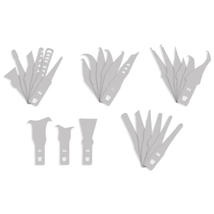 BEST-69A 27 PCS / Set snijmes CPU-reparatiegereedschap