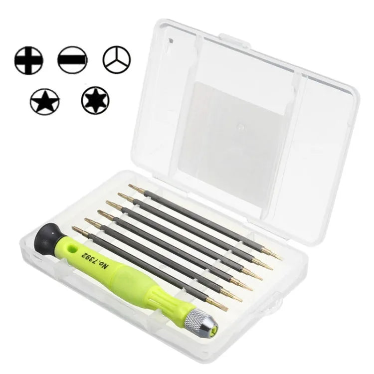 7-in-1 draagbare schroevendraaierset Set Chroom-vanadium-gelegeerd staal Professionele reparatiehandgereedschapset