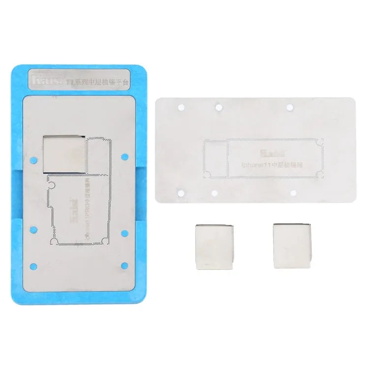 Kaisi Mainboard Middle Layer Board BGA Reballing Stencil Plant Tin Platform voor iPhone 11/11 Pro