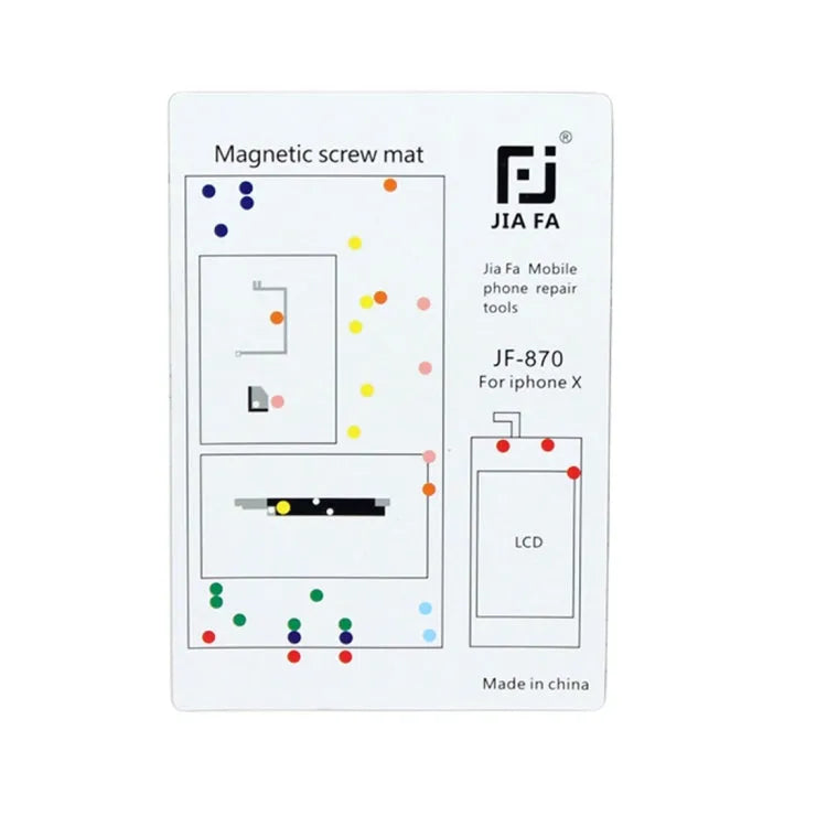 JIAFA magnetische schroevenmat voor iPhone X