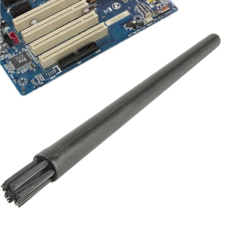 Elektronische component 7-straal ronde handgreep antistatische reinigingsborstel, lengte: 12,2 cm (zwart)