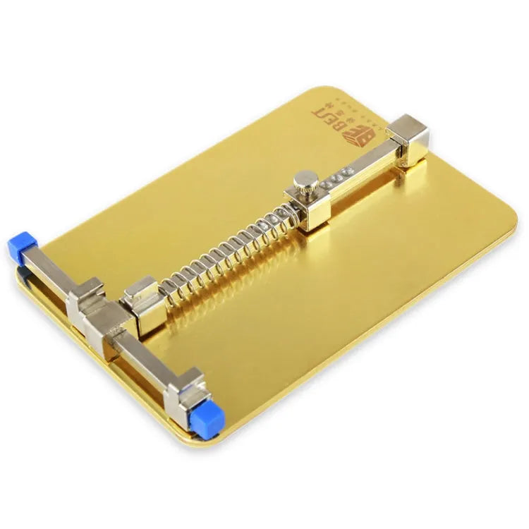 BST-001C Support de réparation de carte mère en acier inoxydable pour soudure et dessoudage, outil de réparation pour téléphone portable (doré)