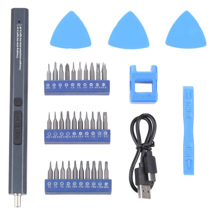 33 In 1 Type-C-poort oplaadbare draadloze elektrische schroevendraaier set