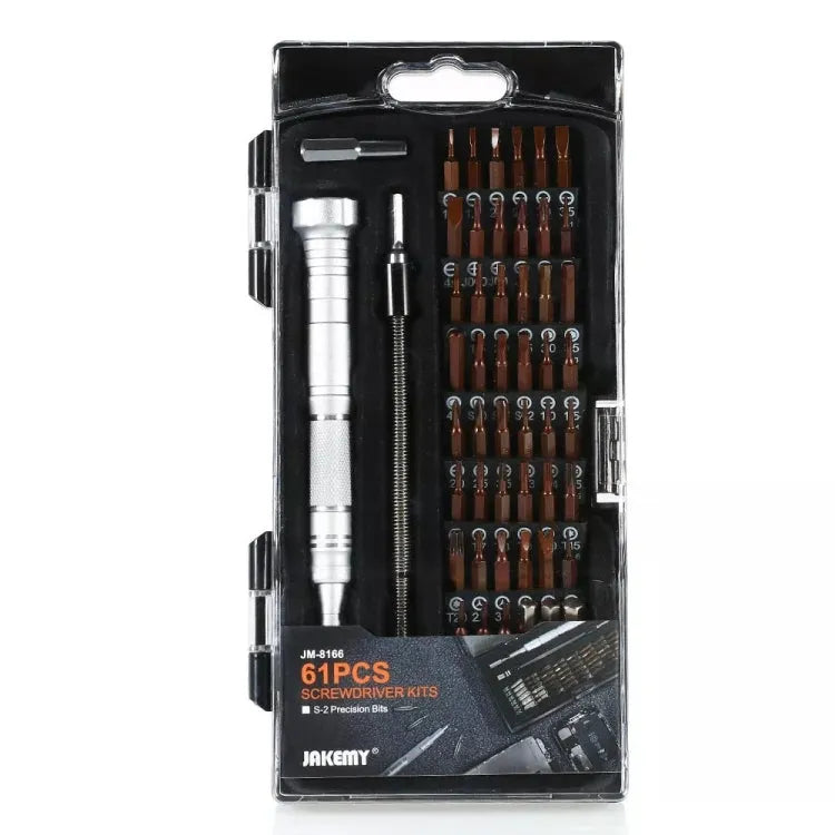 JAKEMY JM-8166 61 in 1 schroevendraaiersets Reparatiehandgereedschapsset