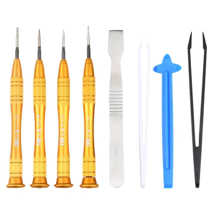 8-in-1 professionele veelzijdige schroevendraaierset voor iPhone 5 / iPhone 4 & 4S / iPad / Galaxy S IV / i9500 / S III / i9300 / andere mobiele telefoon (demonteer staven + tang + schroevendraaier)