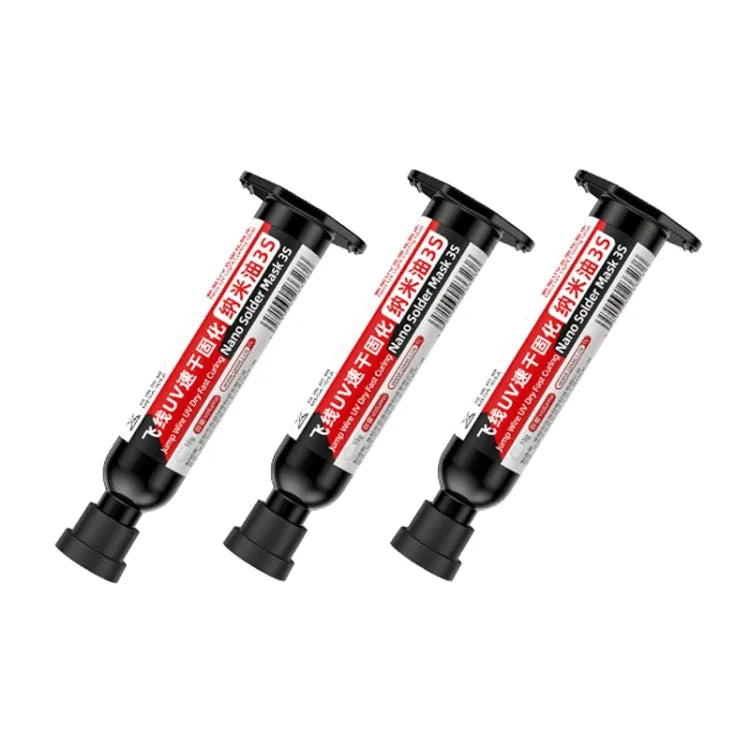 3 stks Qianli MEGA-IDEA Nano Soldeer Masker 3S Sprong Draad UV Droog Snel Uithardende Lijm