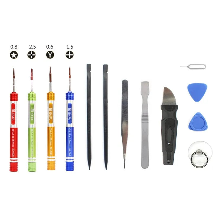 JIAFA JF-878 13 in 1 reparatiegereedschapset voor iPhone / Samsung / Xiaomi