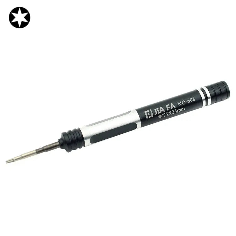 JIAFA JF-608-T5 Torx T5 mobiele telefoon reparatie schroevendraaier (zwart)