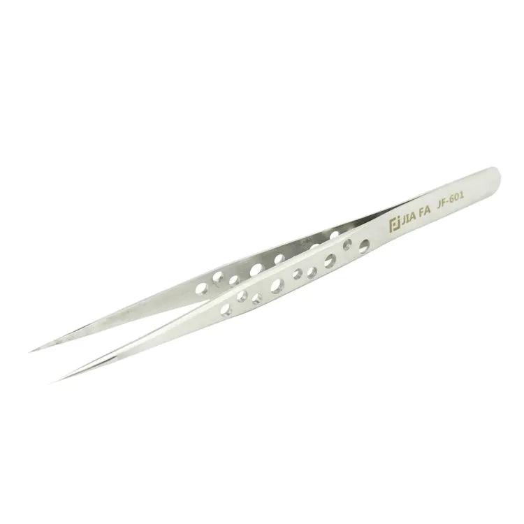 JIAFA JF-601 Zeer sterke pincet met rechte punt (zilver)