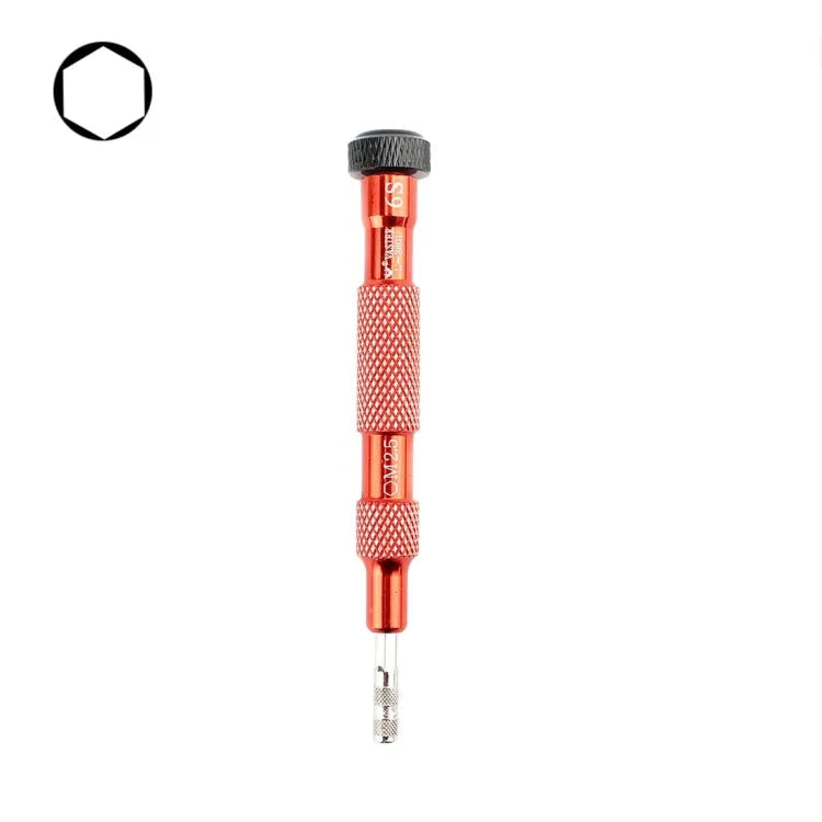 L-3801 voor iPhone 6s middenplaat professionele M2.5 binnenzeskant schroevendraaier reparatie tools (rood)