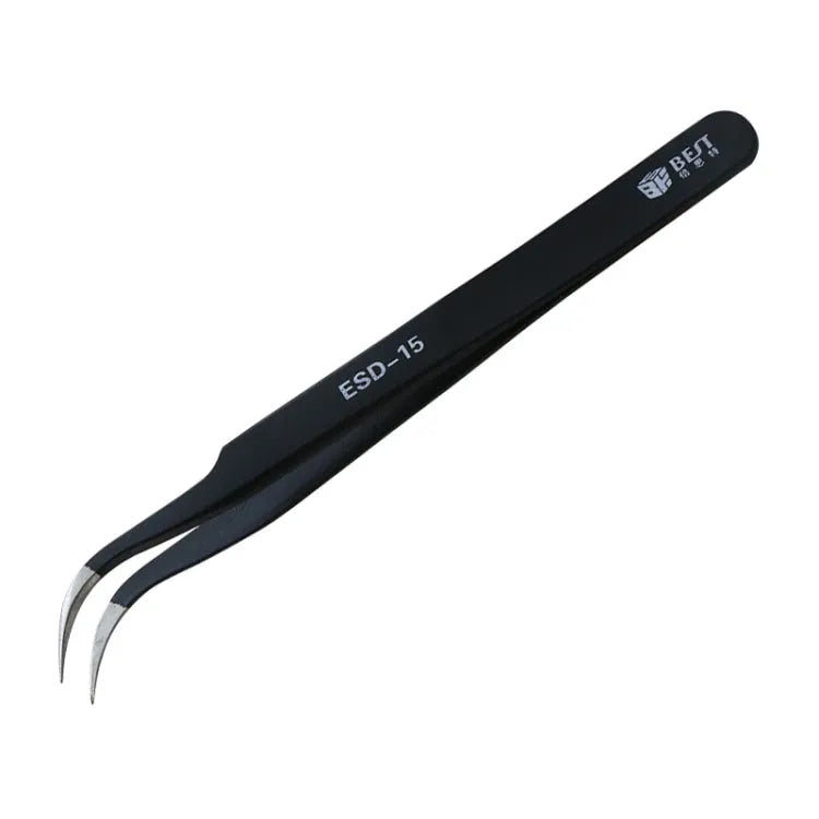 BEST BST-15 Precisie antistatische ESD roestvrijstalen pincet