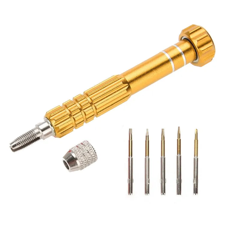 5-in-1 schroevendraaiersets uit de Gold-serie (T5 / T6 / 1.2 / 1.5 / 0.8)