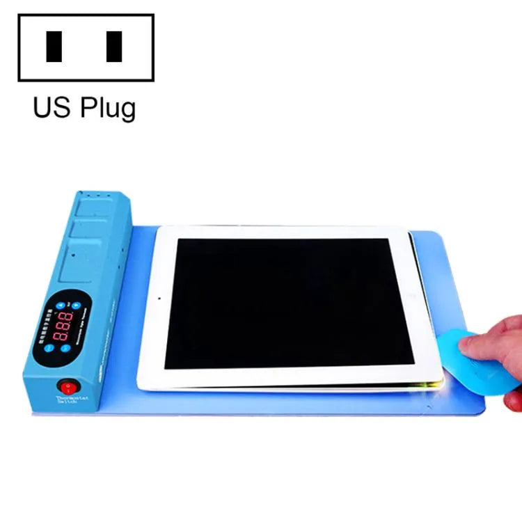 SUNSHINE S-918E LCD-scherm verwijderen Treasure Mobiele telefoonreparatie Verwarmingsmat, US-stekker (blauw)