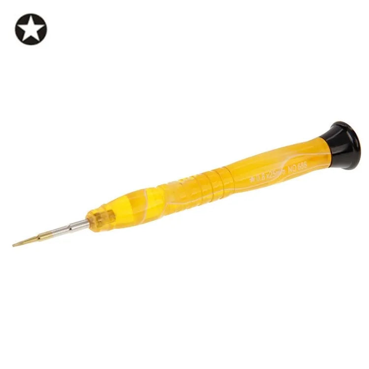 XL-0.8 Embedded Crystal Flower Professional Veelzijdige 0.8 Pentalobe-schroevendraaier voor reparatie van mobiele telefoons / tablets, levering van willekeurige kleuren (groen, geel, rood, blauw)