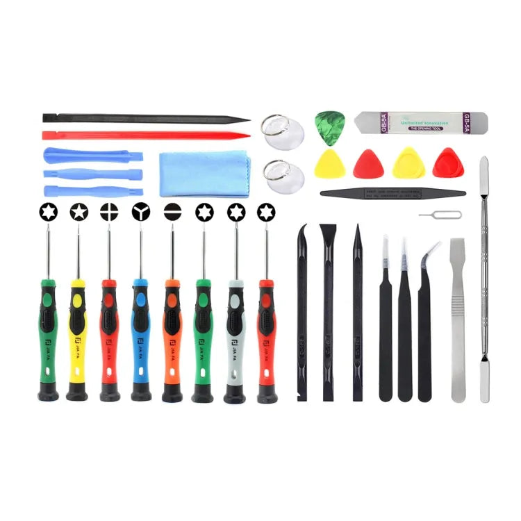 JF-8136 32-in-1 Multi-model beschikbaar metaal + kunststof Demontage reparatiegereedschapsset
