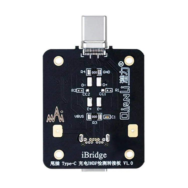 QianLi iBridge Tail Plug-oplaadkaart voor DNDP-detectie, model: Type-C