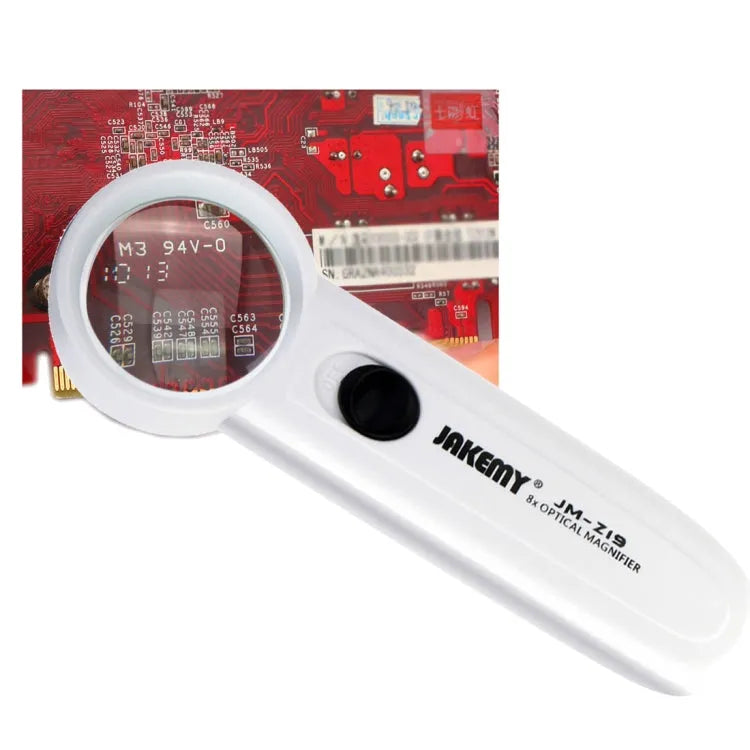JAKEMY JM-Z19 draagbare 8x optische vergrootglas met LED-licht