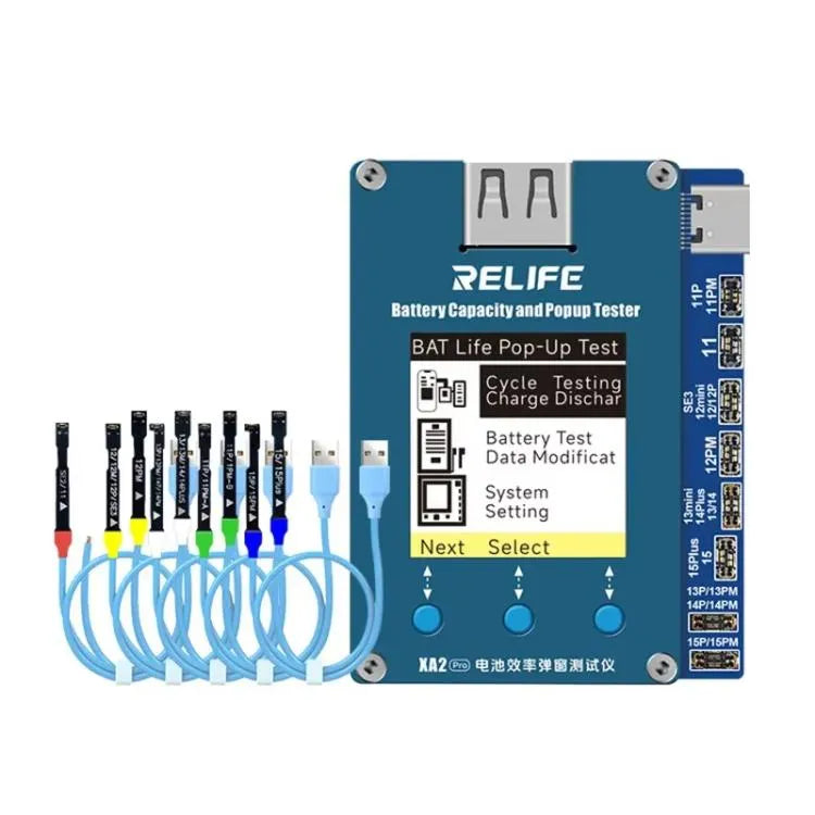 RELIFE XA2 Pro Batterij Gezondheidssnelheid Tester Geen Externe Kabel Batterij Efficiëntie Pop-up Tester
