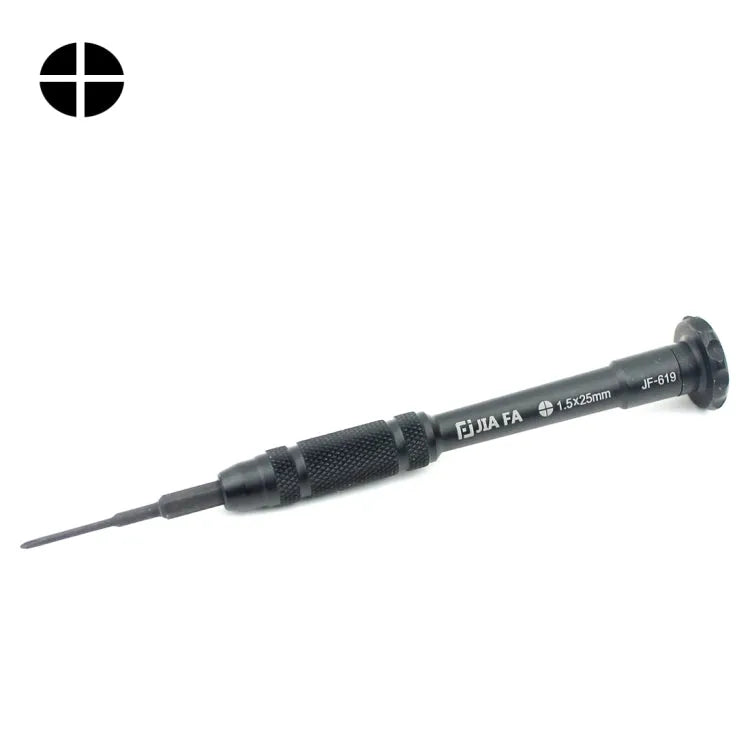 JIAFA JF-619-1.5 Cross 1,5 x 30 mm reparatietool voor mobiele telefoons Schroevendraaier (zwart)