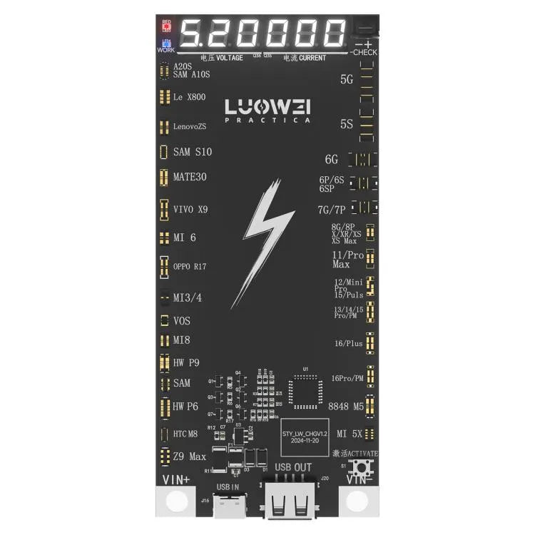 LUOWEI LW-B03 Batterij Snel Opladen Activeringsbord voor iPhone/Android