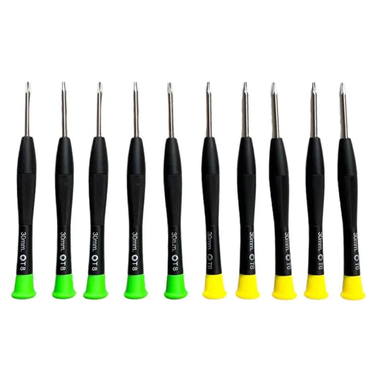 5 sets T6 & T8 schroevendraaiers (10 stuks) voor het verwijderen van Dyson krultangen, föhns en andere stofzuigers.