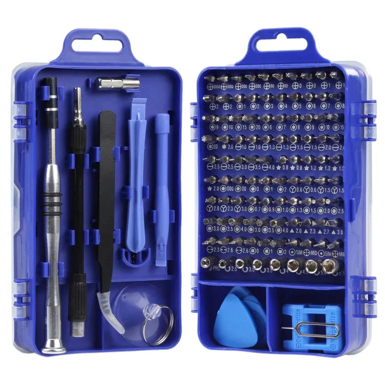 115 in 1 schroevendraaier reparatieset met metalen handvat
