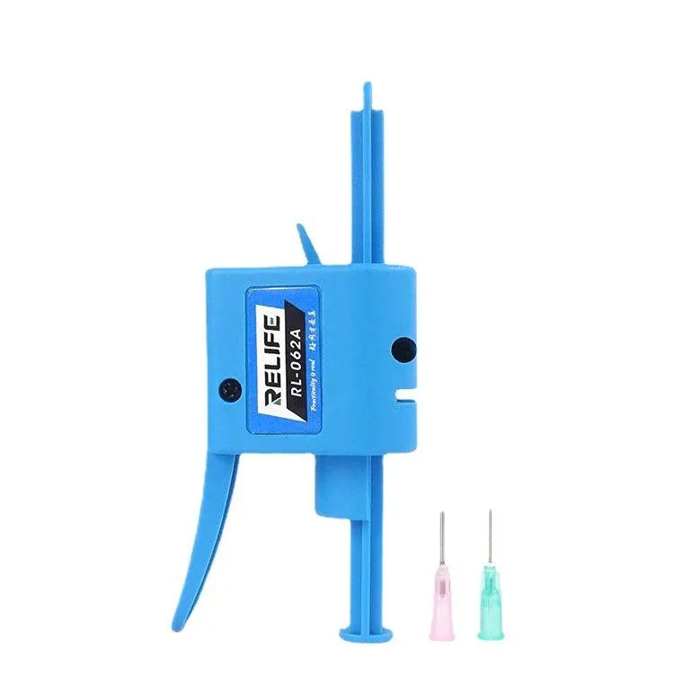 RELIFE RL-062A 10CC Handmatige lijmtang Reparatie van mobiele telefoons Moederbord Soldeerolie Spuitbooster Tinpasta Spuitduwer