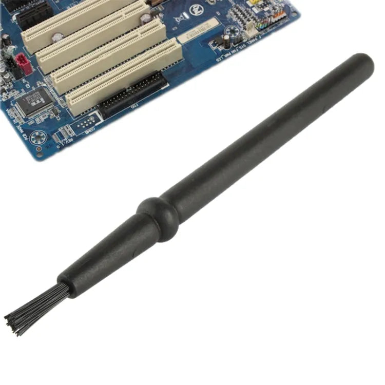 Elektronische component ronde handgreep antistatische reinigingsborstel, lengte: 14 cm (zwart)