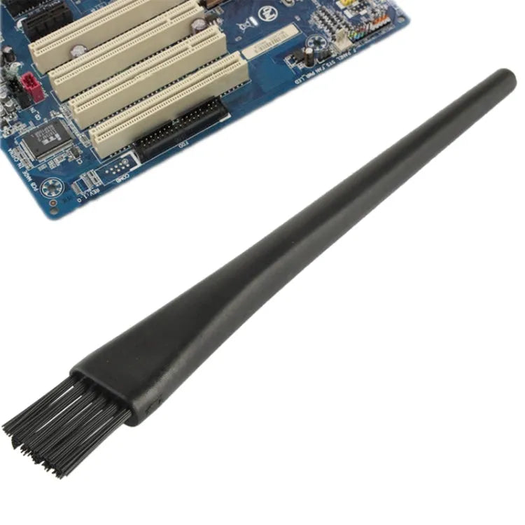 Electronic Component 11 Beam ronde handgreep antistatische reinigingsborstel, lengte: 14,8 cm (zwart)