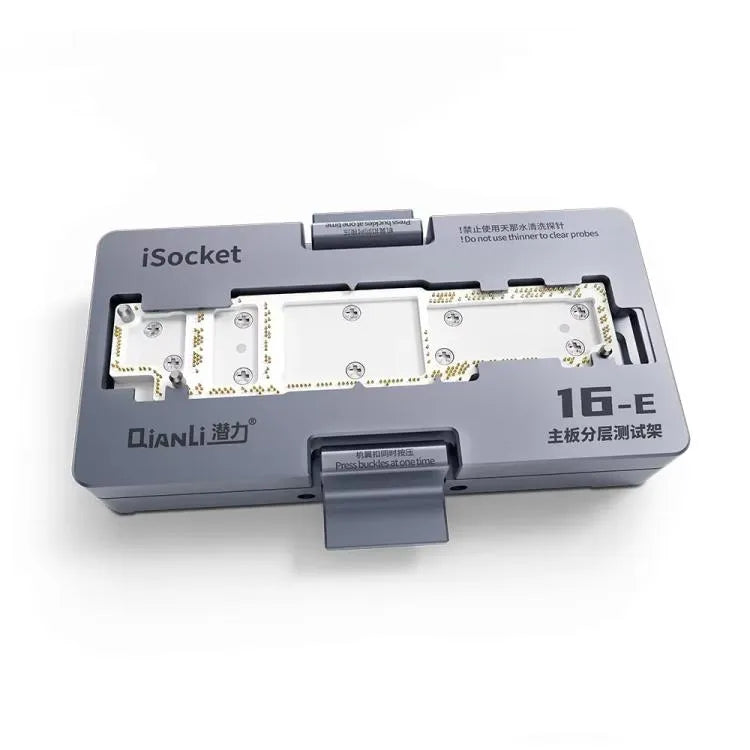 QianLi iSocket 16E moederbord gelaagde testopstelling voor iPhone 16e