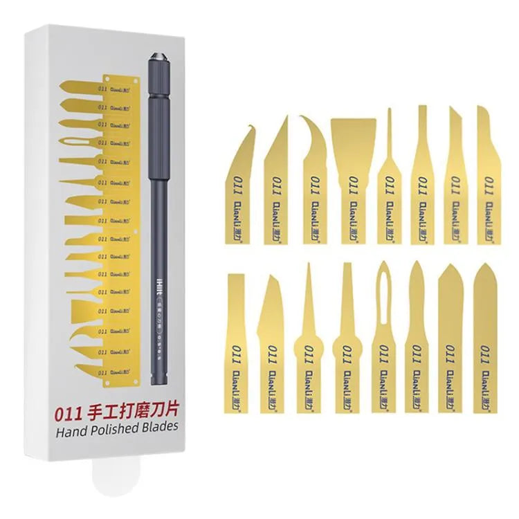 Qianli 011 16-in-1 multifunctionele lijmverwijderingsmesjesset