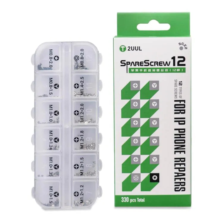 2UUL SC22 Reserveschroef12 Schroeven voor iPhone-serie