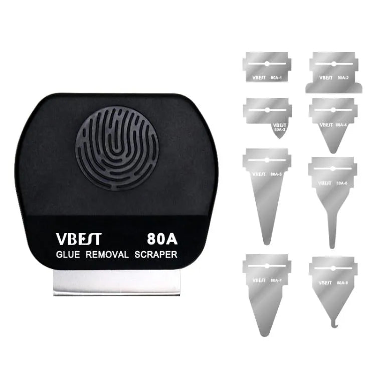 BEST VBST-80A Multifunctionele magnetische dubbelzijdige lijmschraperset van roestvrij staal