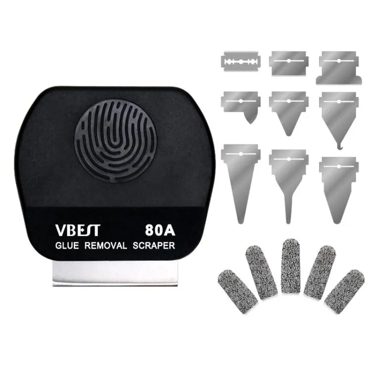 BEST VBST-80B Multifunctionele magnetische dubbelzijdige lijmschraperset van roestvrij staal