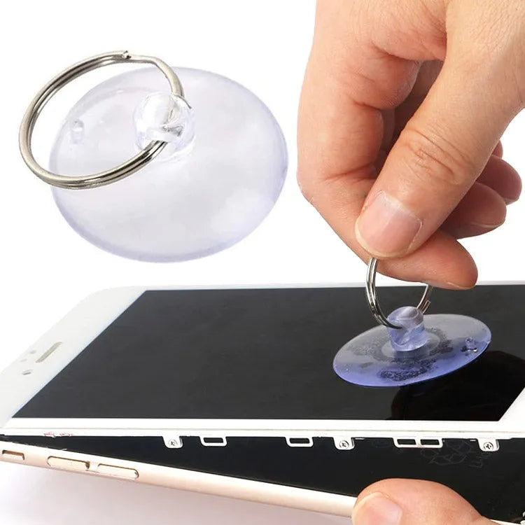 Zuignap met metalen sleutelring voor mobiele telefoon Lcd-scherm verwijderen Reparatiehulpmiddelen openen