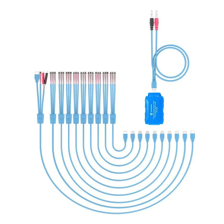 SUNSHINE SS-905D voor iPhone/Android-serie voeding, startkabels, testkabels voor reparatie van mobiele telefoons
