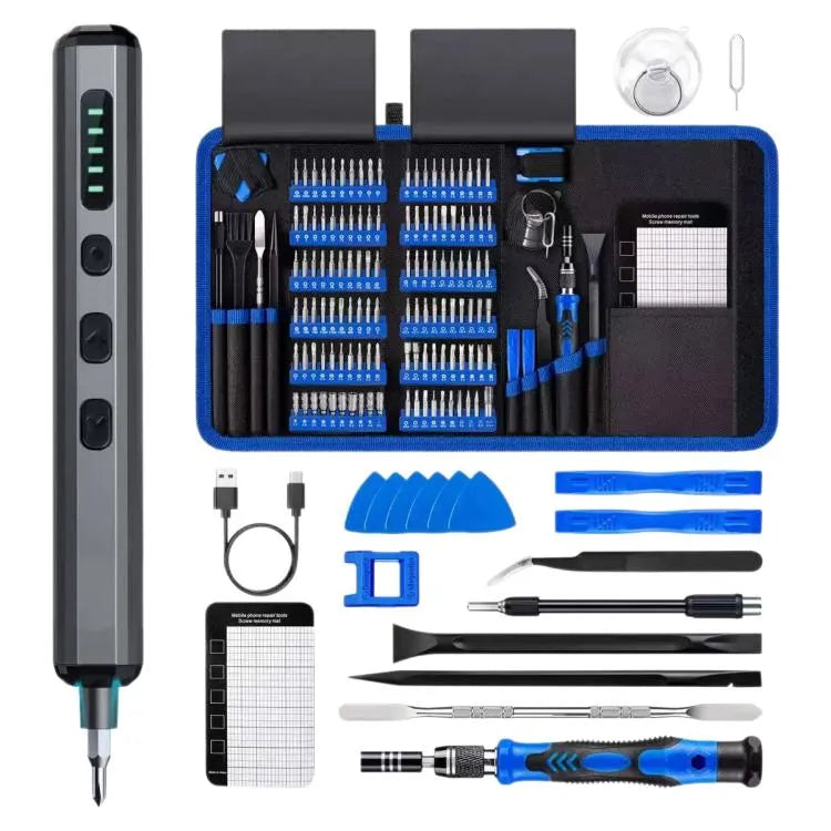 Complete 142-in-1 elektrische precisieschroevendraaierset