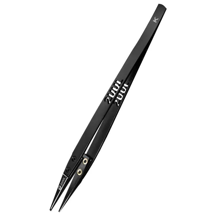 2uul TW32 Zwarte K Flat Tip ESD-veilige keramische pincet