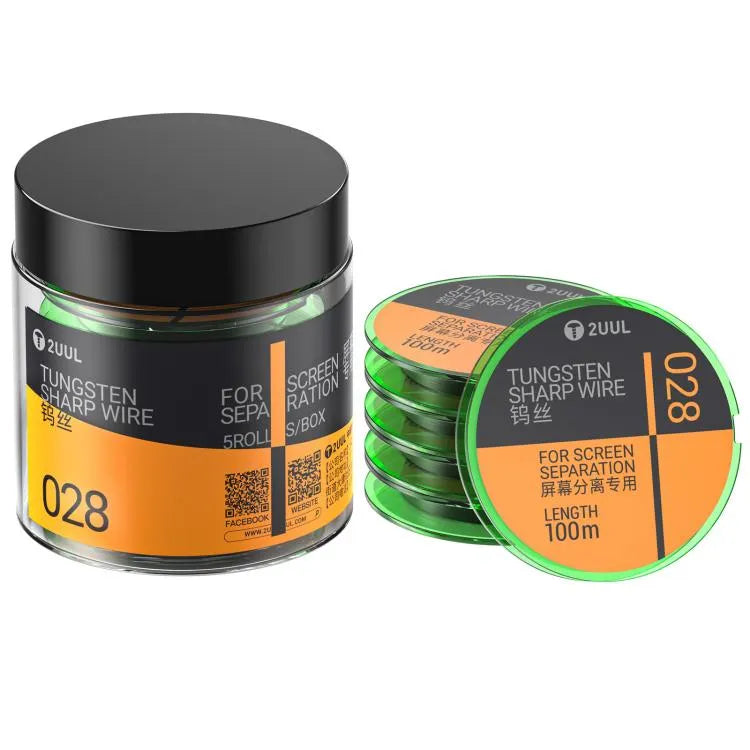 2UUL WS-028 0,028 mm 100 m wolfraam scherpe diamantdraad